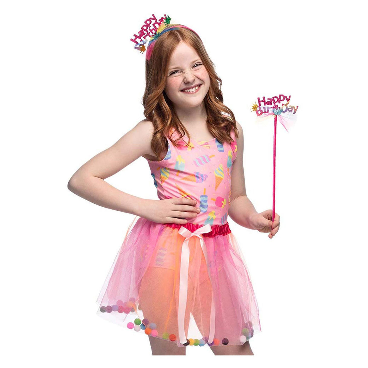 Boland Pink Fairy Happy Birthday Costume Set