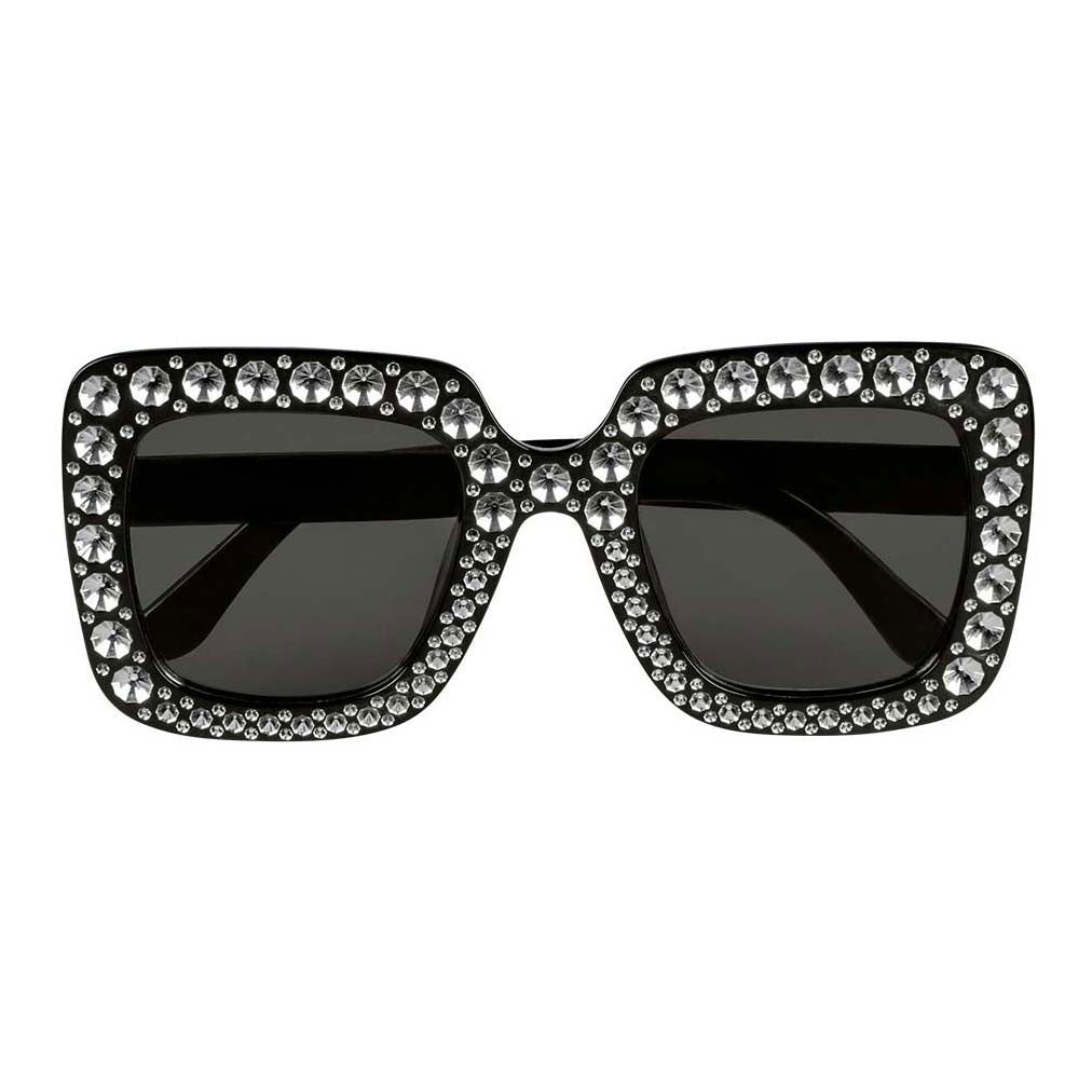 Boland party brýle bling bling black