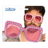 Boland party glasses bling bling bright pink