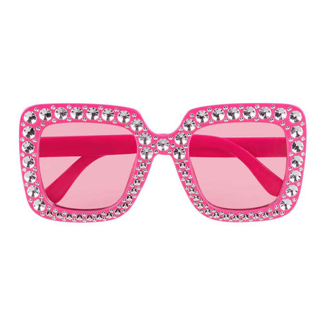 Boland festbriller bling bling knallrosa
