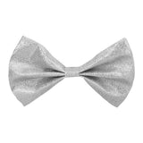 Boland bow tie glitter silver