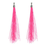Boland festivalörhängen neonrosa, 20cm