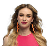 Boland earrings flash neon orange