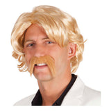 Wig blonde boland le mustache