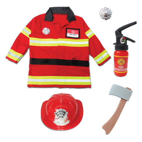 Ensemble de costumes de pompiers de grands prétendants, 3-4 ans