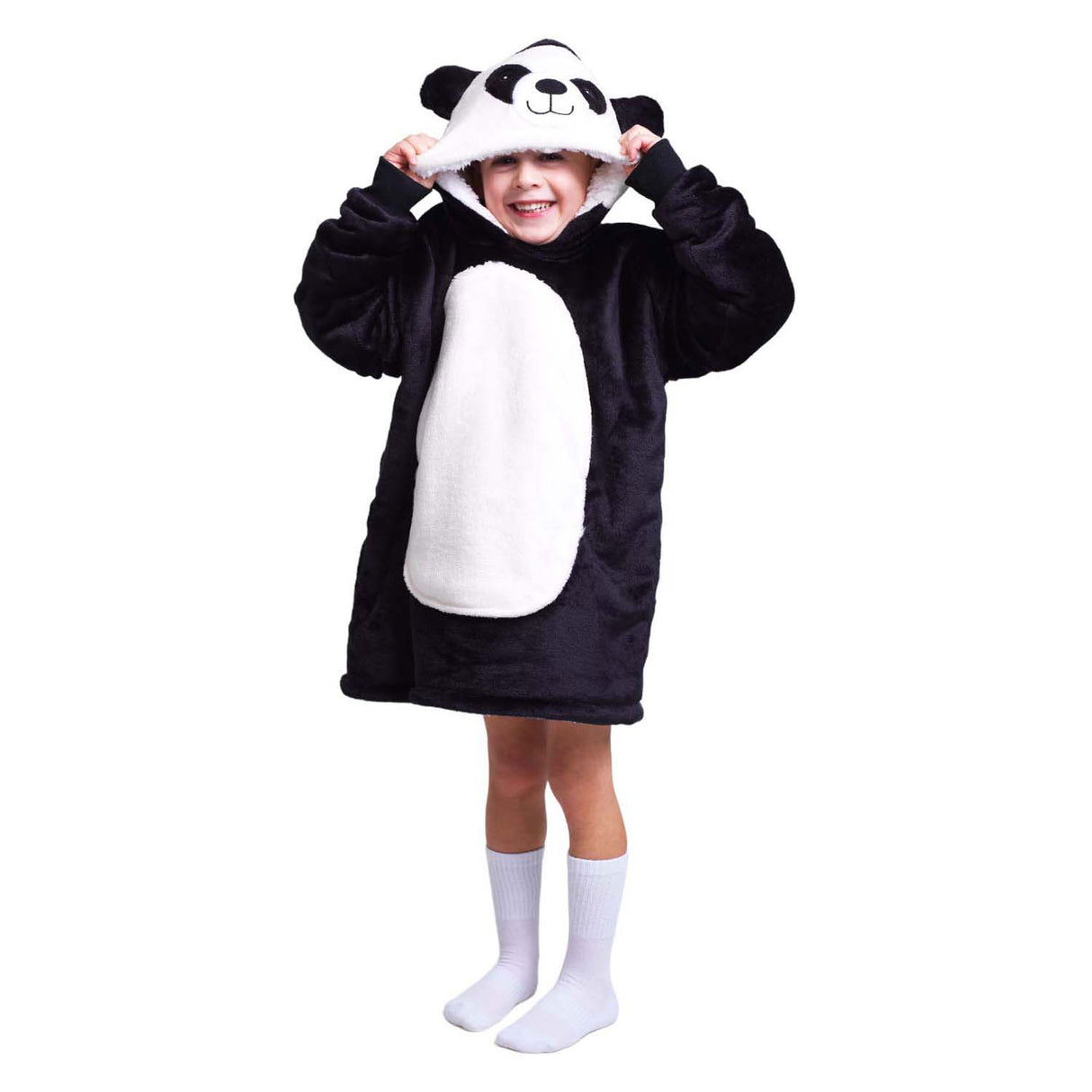 Noxxiez cuddly hoodie small sweater panda, 3-6 years