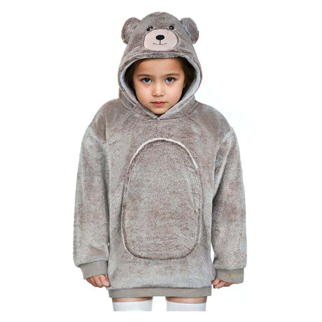 Noxxiez kuscheliger Hoodie kleiner Pullover Bär, 3-6 Jahre