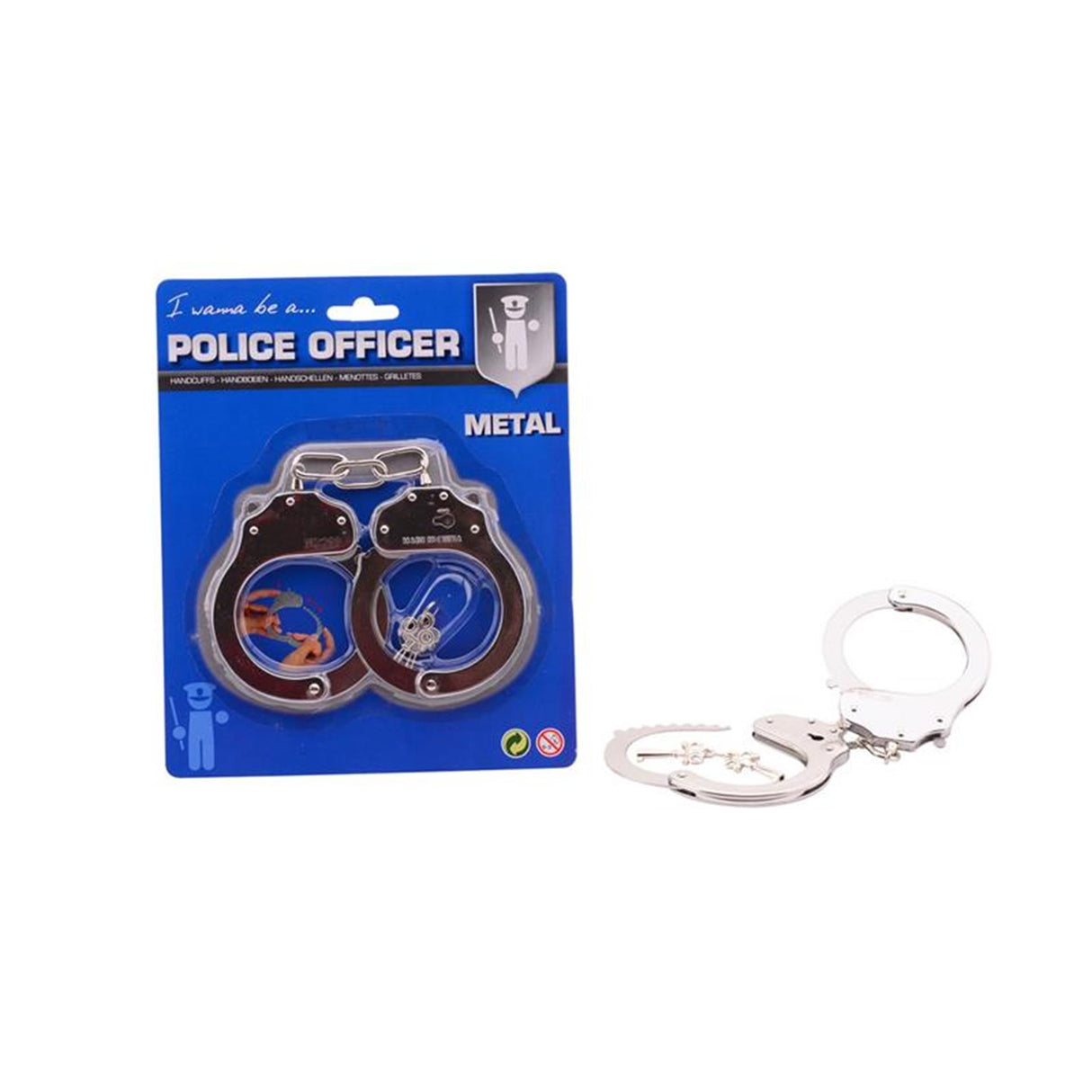 Johntoy John Toy Metal Handcuffs op Kaart