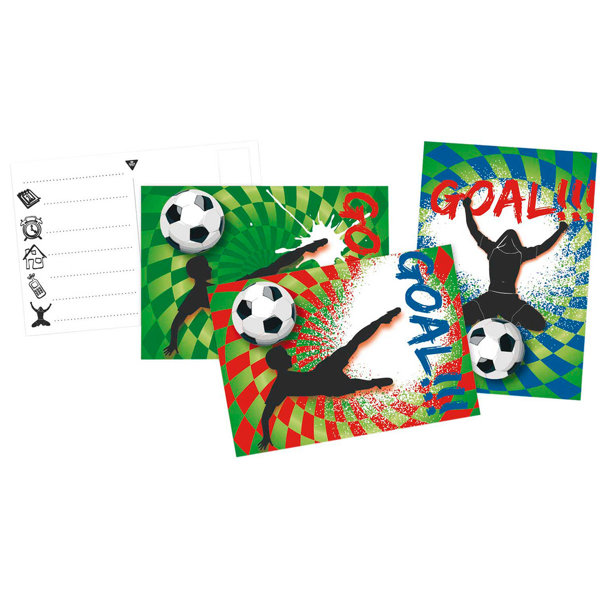Haza witbeard invitations goal, 6 pcs.