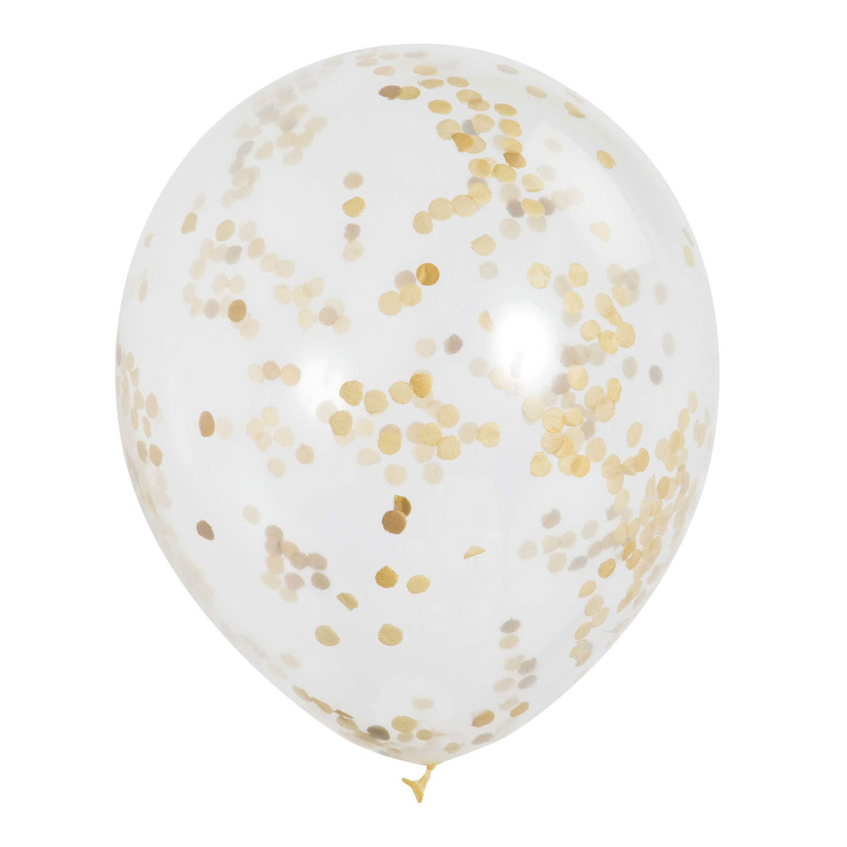 Haza Witbaard Confetti Luftballons Gold, 6st.