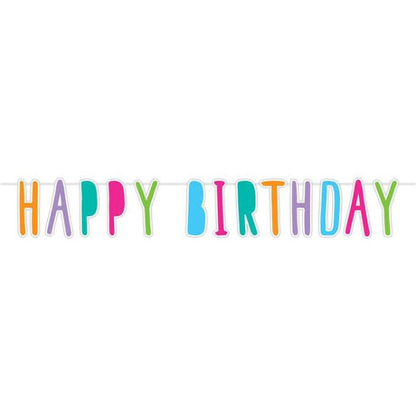 Haza witbaard Bréif Garland Alles Guddes fir de Gebuertsdag, 6 mtr.