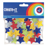 Haza Witbaard Foamstickers Stars Glitter, 54st.