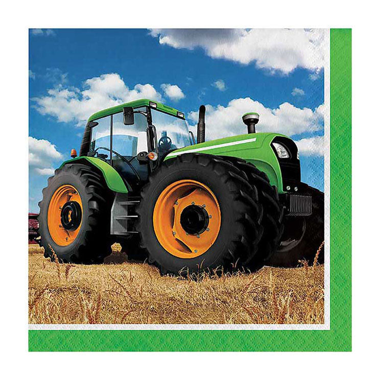 Haza Witbaard Tractor napkins, 16st.