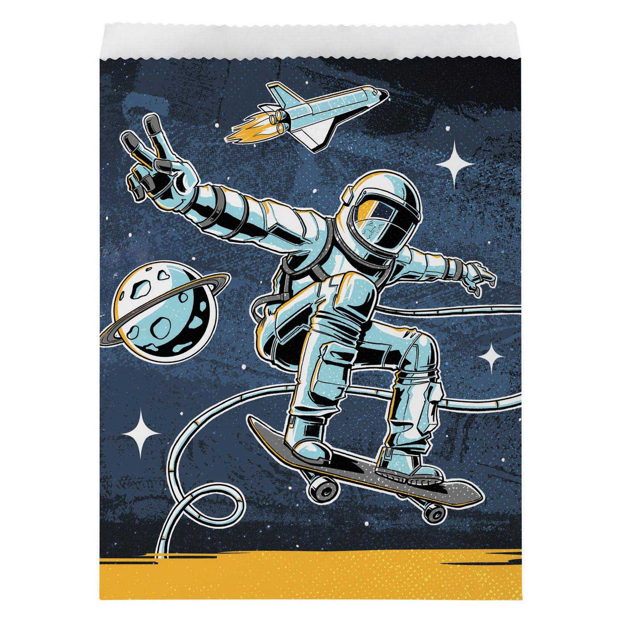 Haza Witbaard Astronaut verteilt Taschen, 8..