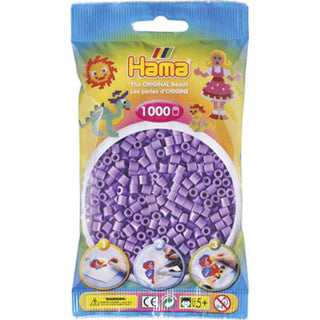 Hama contas para passar a ferro 1000 peças roxo pastel