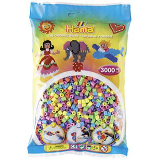 Hama zažehľovacie korálky 3000 kusov pastel