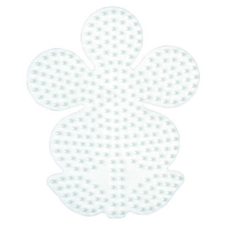 Hama ironing beads base plate flower white