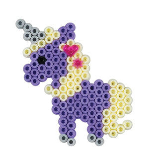 Unbranded sans marque hama midi iron-on bead set jewelry making purple, 2400 pcs.