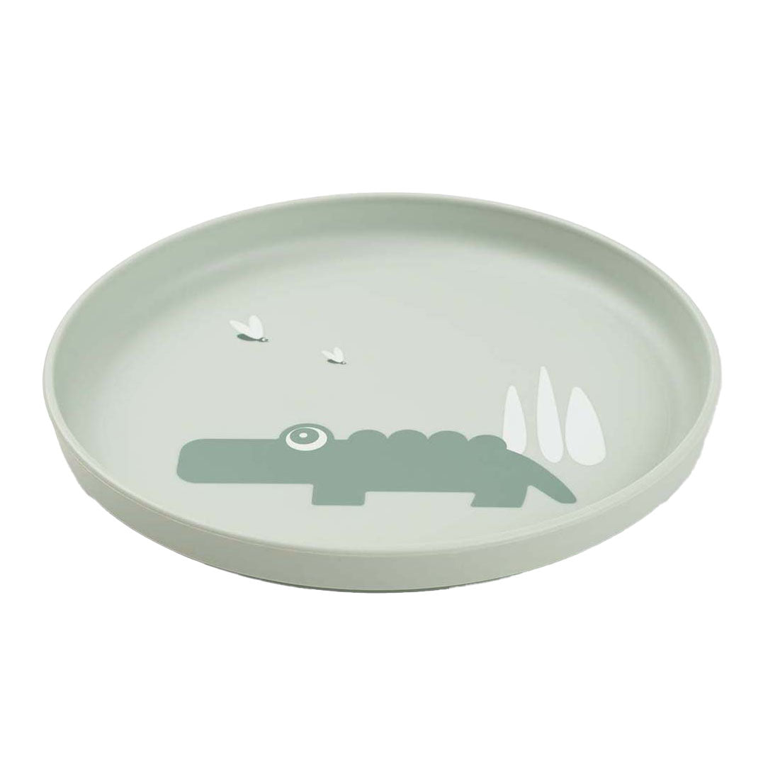 Done by deer children's plate croco green