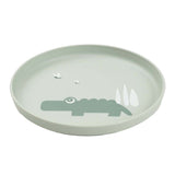 Done by deer children's plate croco green