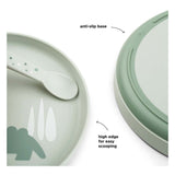 Done by deer children's plate croco green
