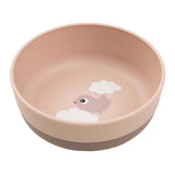 Done by deer food bowl happy clouds pink