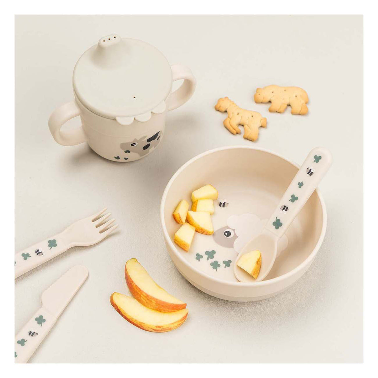 Done by deer small farm food bowl beige