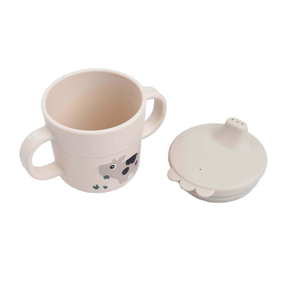 Done by deer sippy cup small farm beige, 215ml