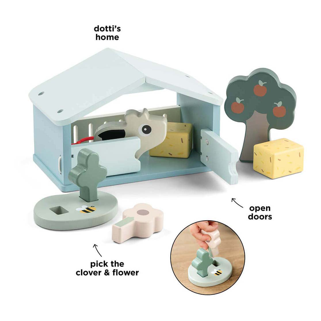 Done by deer tiny farm wooden play set dotti