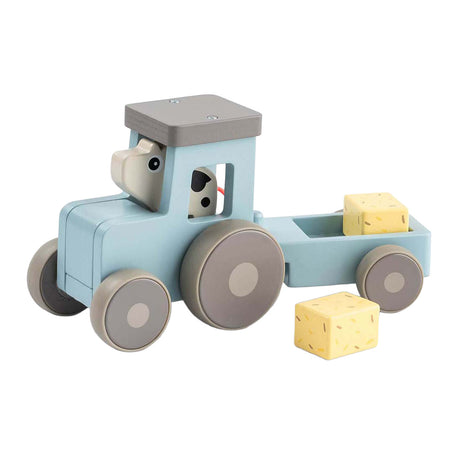 Utført av hjort liten gård tretraktor dotti blå