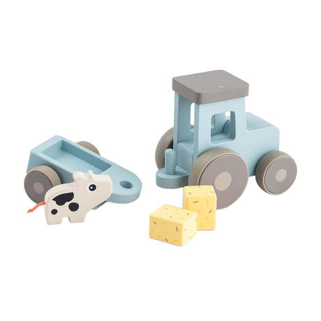 Utført av hjort liten gård tretraktor dotti blå