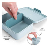 Done by deer bread bin with compartments - blue