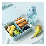 Done by deer bread bin with compartments - blue