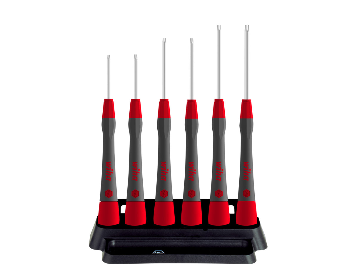 Pic wiha 267pk601 fine screwdriver set ofinish® torx® 7-piece incl. holder - 42996