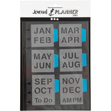 Template, months, sheet 12.5x17.5 cm, 1 sheet