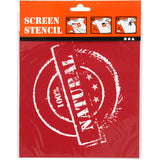 Screen stencil, 100% natural, sheet 20x22 cm, 1 sheet