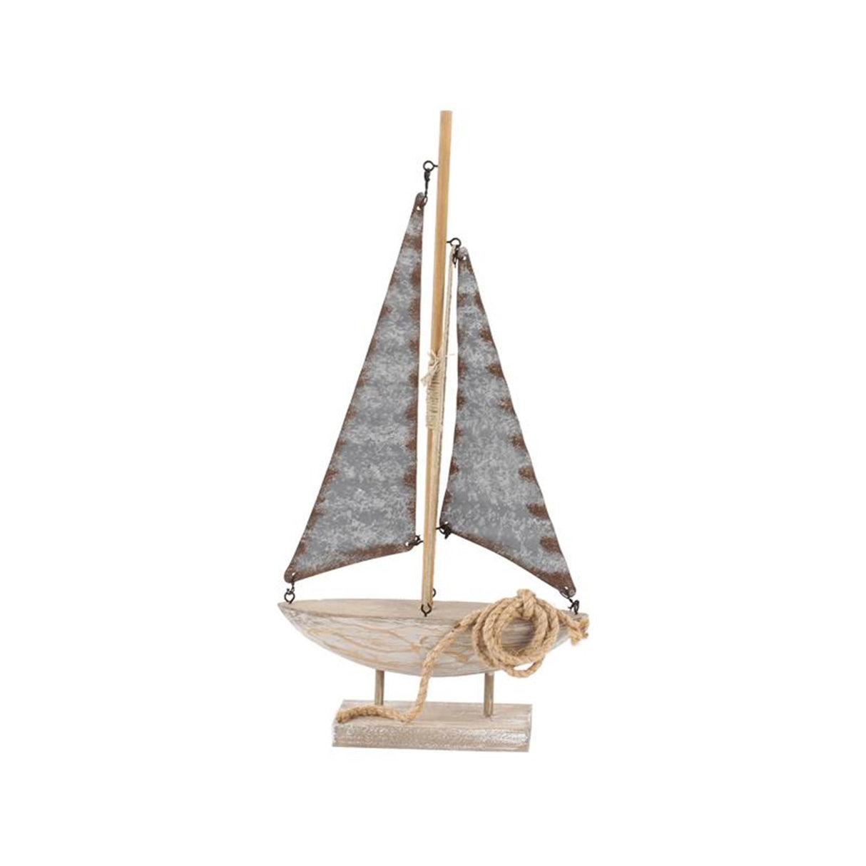 Cosydecor seilbåt tre sink 19x5x38cm
