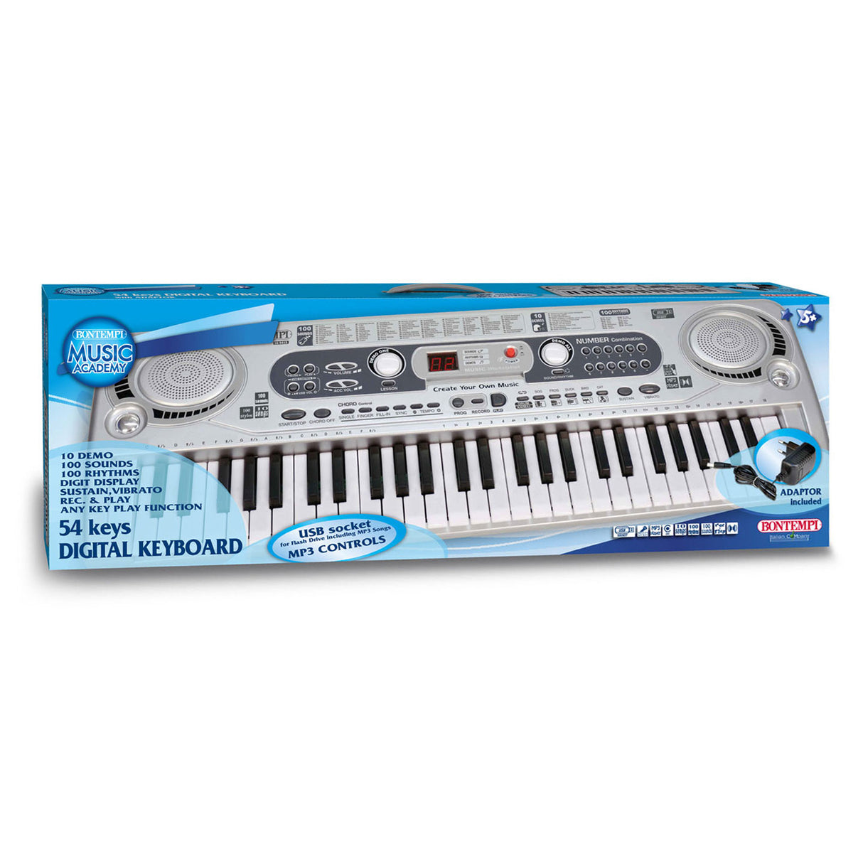 Bontempi Digitaal Keyboard, 54 Toetsen