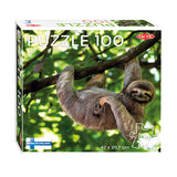 Tactic jigsaw puzzle sloth hanging on tree, 100th.