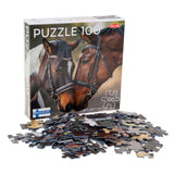 Tactic jigsaw puzzle horses in Love, 100th.