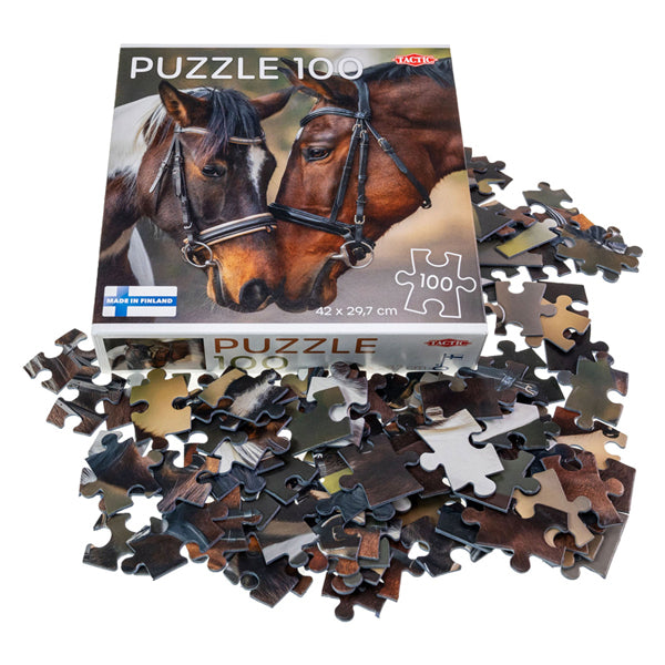 Tactic jigsaw puzzle horses in Love, 100th.