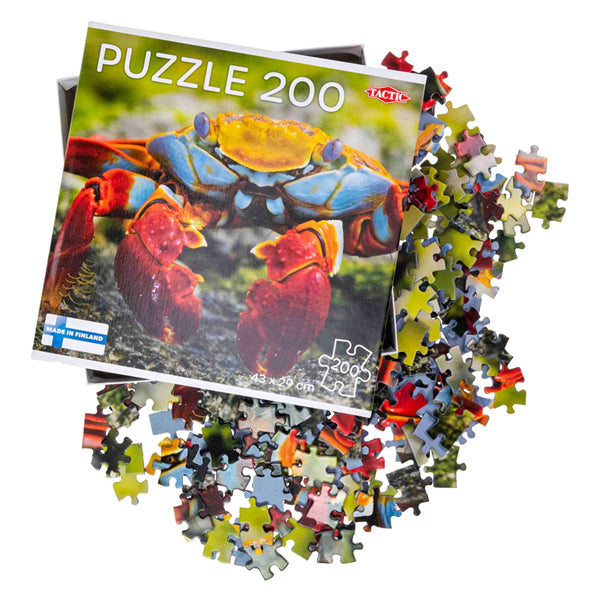 Puzzle tattico puzzle granchio colorato, 200st.