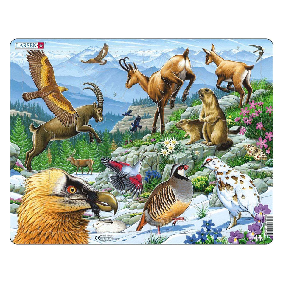 Larsen jigsaw puzzle animals - Alps, 55pc.