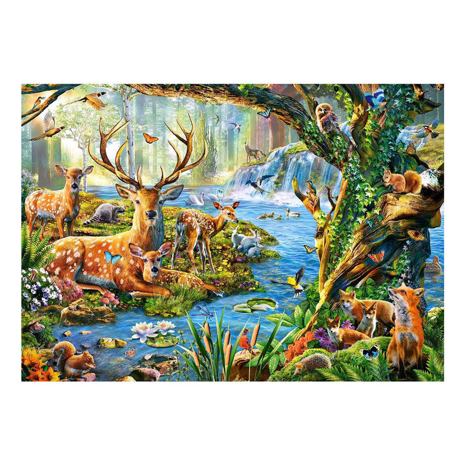 Castorland jigsaw puzzle forest life, 500 pc.