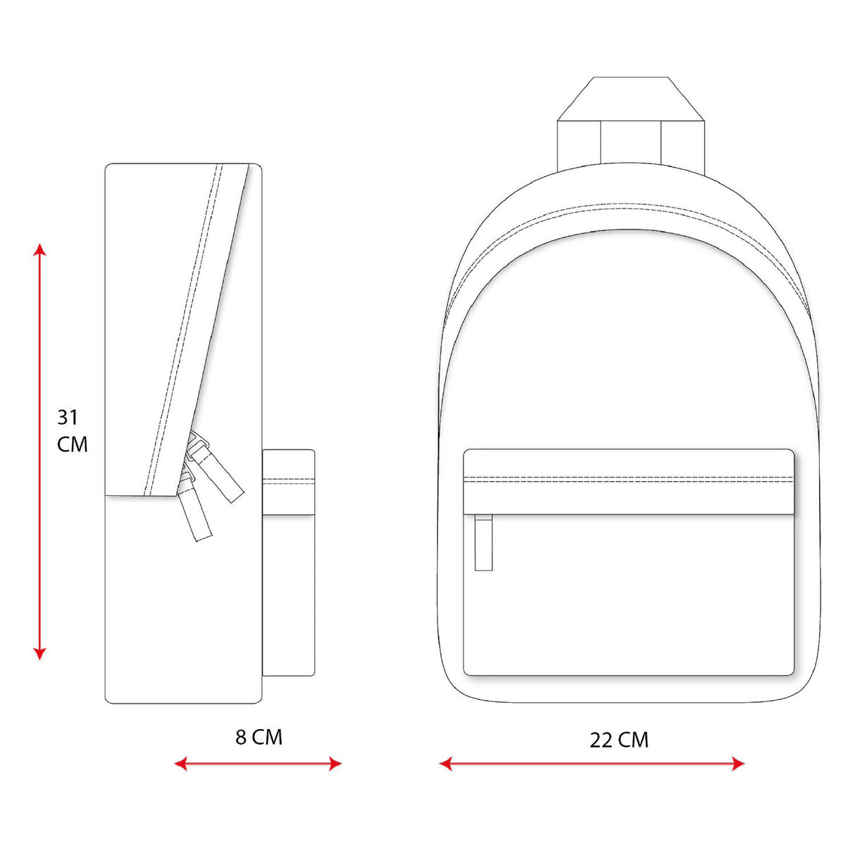 Mochila de vadoBag PRET PIENSA PENSAMIENTOS HEBILIDOS WALVIS