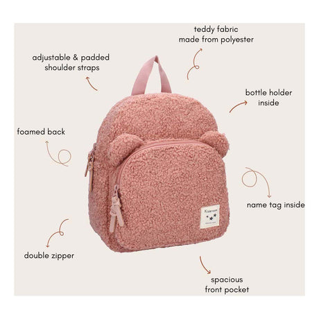 Kidzroom Rucksack Porto Beary aufgeregt rosa