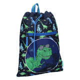 Vadobag divertida bolsa de ginástica feliz e sorte dino