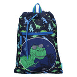 Vadobag divertida bolsa de ginástica feliz e sorte dino