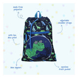 Vadobag divertida bolsa de ginástica feliz e sorte dino