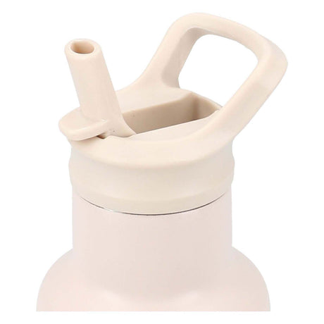 Kidzroom small talk - kubek szkolny i butelka do picia - 350ml - stal nierdzewna - samolot - beż